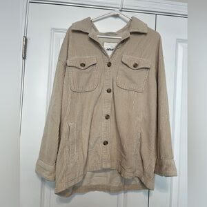 Aerie Women's Beige Corduroy Jacket